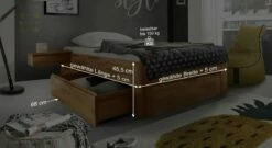 Schubkasten-Einzelliege "Zarbo" -Bettbezüge Verkäufe 2024 schubkasten einzelliege zarbo bemassungs grafik