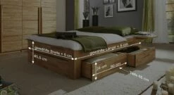 Schubkasten-Liege "Andalucia" 13 Schubkasten-Liege "Andalucia" -Bettbezüge Verkäufe 2024 schubkasten liege andalucia bemassungs skizze