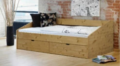 Bett "Dänemark" -Bettbezüge Verkäufe 2024 schubkastenbett daenemark kiefer gelaugt klassisch