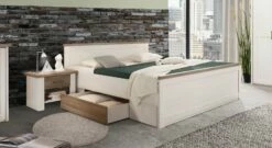 Schubkasten-Bett Mit Nachttischen "Jordi"