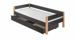 Schubkasten-Bett "Kids Nordic" -Bettbezüge Verkäufe 2024 schubkastenbett kids nordic anthrazit mdf