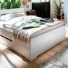 Schubkasten-Bett "Ottena" -Bettbezüge Verkäufe 2024 schubkastenbett ottena weiss lasiert holz