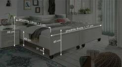 Senioren-Doppelbett "Calimera" -Bettbezüge Verkäufe 2024 senioren doppelbett calimera bemassung grafik