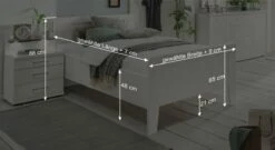 Seniorenbett "Calimera" Express -Bettbezüge Verkäufe 2024 seniorenbett calimera bemassung grafik 1