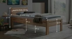 Seniorenbett "Ewen" -Bettbezüge Verkäufe 2024 seniorenbett ewen echtholz stabil bemassun grafik1