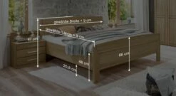 Seniorenbett "Hazleton" -Bettbezüge Verkäufe 2024 seniorenbett hazelton doppelbett massgrafik