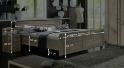 Seniorenbett "Runcorn" -Bettbezüge Verkäufe 2024 seniorenbett runcorn bemassungs skizze