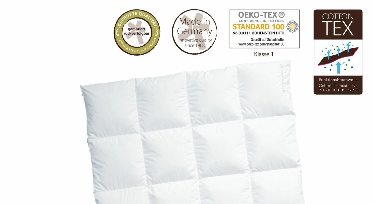 Centa-Star Daunen-Bettdecke "Harmony" Warm 5 Centa-Star Daunen-Bettdecke "Harmony" Warm – Bild 3