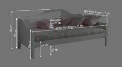 Sofabett "Asami" 11 Sofabett "Asami" -Bettbezüge Verkäufe 2024 sofabett asami bemassungs grafik