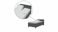 Boxspring-Spannbetttuch Für Split-Topper (Kopfteileinschnitt) -Bettbezüge Verkäufe 2024 spannbetttuch boxspringbett split topper kopfteileinschnitt gr