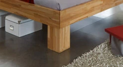 Bett "Nevada" -Bettbezüge Verkäufe 2024 stabil fuesse eckig massivholz nevada