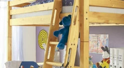 Hochbett "Kids Paradise" -Bettbezüge Verkäufe 2024 stabile ausfraesungen mehr sicherheit hochbett gr