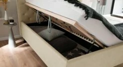 Stauraumbett "Irelia" Express -Bettbezüge Verkäufe 2024 stauraum bett irelia bettkasten praktisch