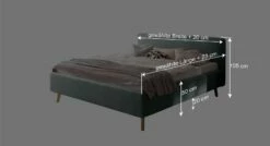 Stauraumbett "Carballo" Express -Bettbezüge Verkäufe 2024 stauraumbett carballo express bemassungsgrafik