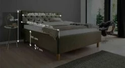 Stauraumbett "Gwen" Express -Bettbezüge Verkäufe 2024 stauraumbett gwen fuesse eichefarben bemassung grafik