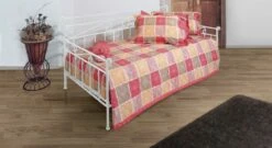 Tagesbett "Plata" -Bettbezüge Verkäufe 2024 tagesbett plata weiss silber gewischt