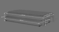 Tandembett "Kids Town" -Bettbezüge Verkäufe 2024 tandembett kids town bemassung grafik