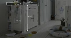 Wickelkommode "Coastline" -Bettbezüge Verkäufe 2024 wickelkommode coastline bemassung grafik