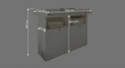 Wickelkommode "Holmar" -Bettbezüge Verkäufe 2024 wickelkommode holmar praktische ablagefaecher bemassung grafik