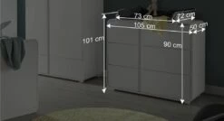 Wickelkommode "Kids Arctic" -Bettbezüge Verkäufe 2024 wickelkommode kids arctic bemassungsgrafik