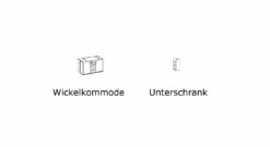 Wickelkommode "Tropea" -Bettbezüge Verkäufe 2024 wickelkommode optional unterschrank waehlbar