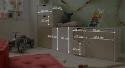 Würfelsystem "Kids Paradise" Laubhütte 10 Würfelsystem "Kids Paradise" Laubhütte -Bettbezüge Verkäufe 2024 wuerfelsystem kids paradise laubhuette bemassungs skizze